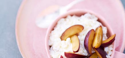 Riz au lait fruité