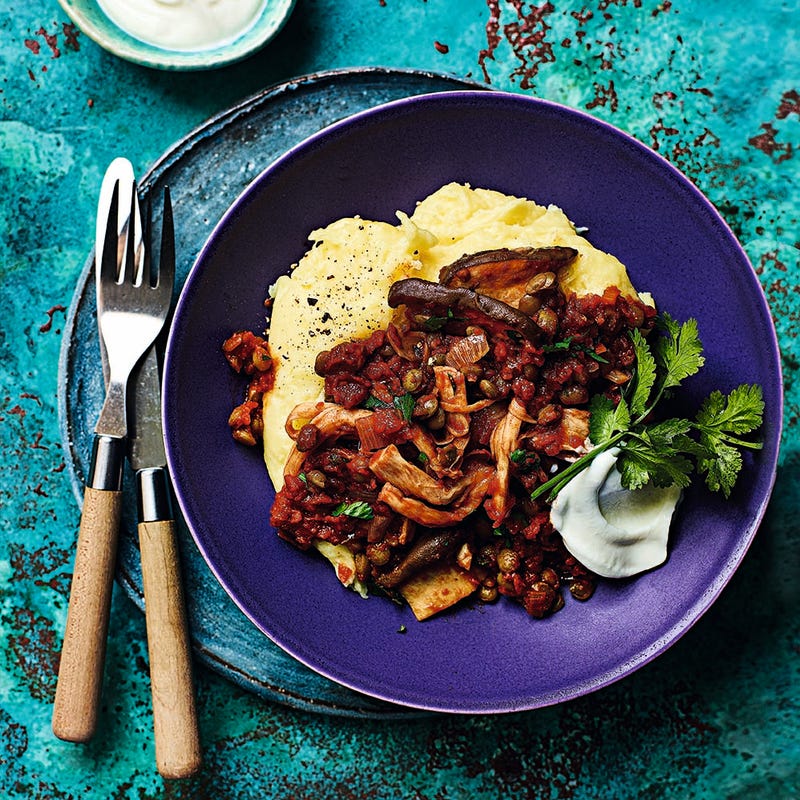 Photo of Pulled mushroom chilli with baked potato mash by WW