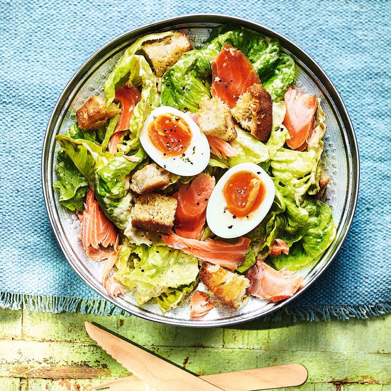 Photo of Hot smoked salmon Caesar salad by WW