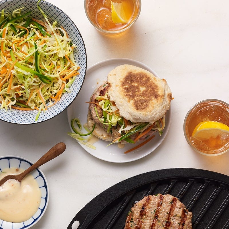 Banh mi–style turkey burgers