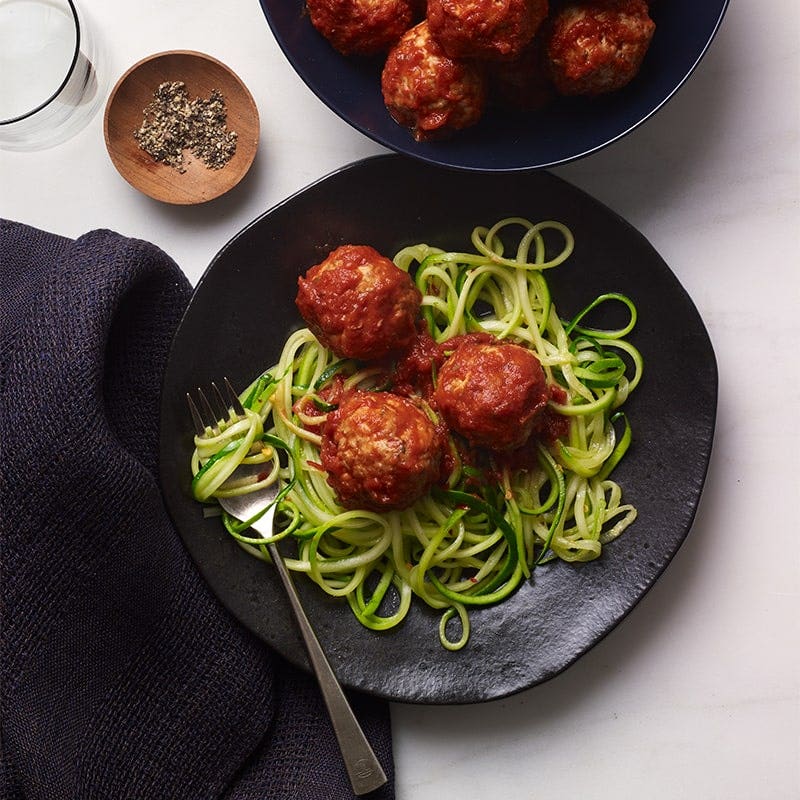 Slow-cooker saucy turkey meatballs