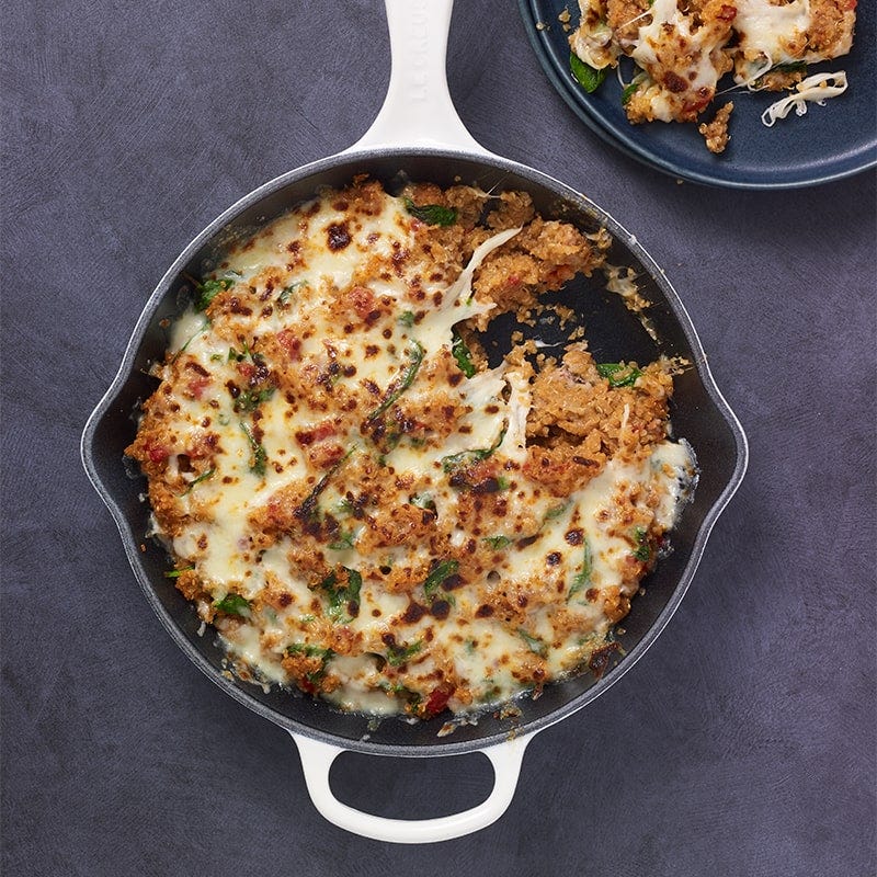 Italian quinoa and sausage pilaf