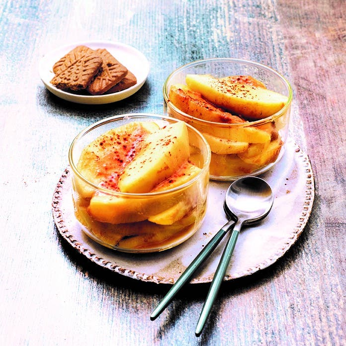 Verrine de pomme au café
