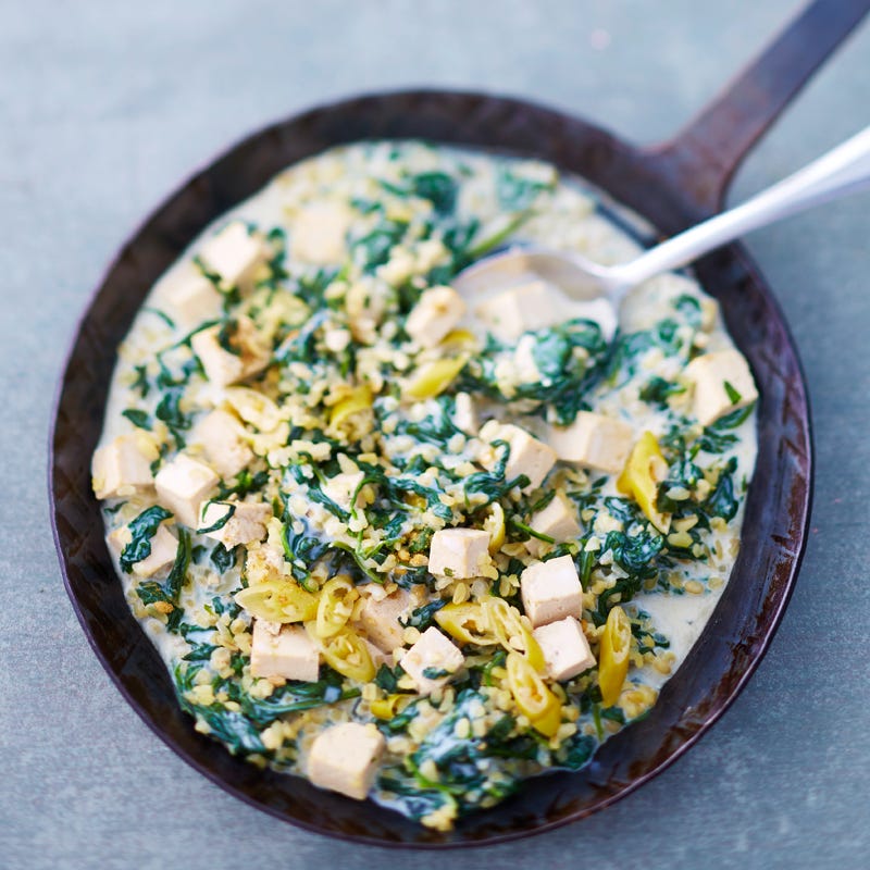 Photo de Boulgour aux épinards et tofu prise par WW