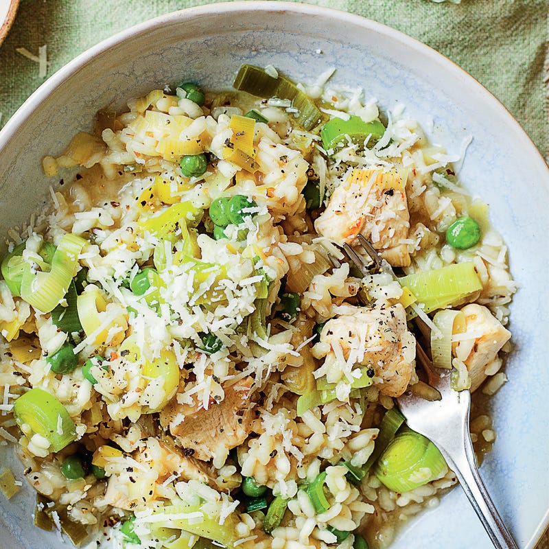 Foto van Risotto met kip en prei door WW