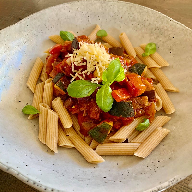 Shellie’s ratatouille pasta