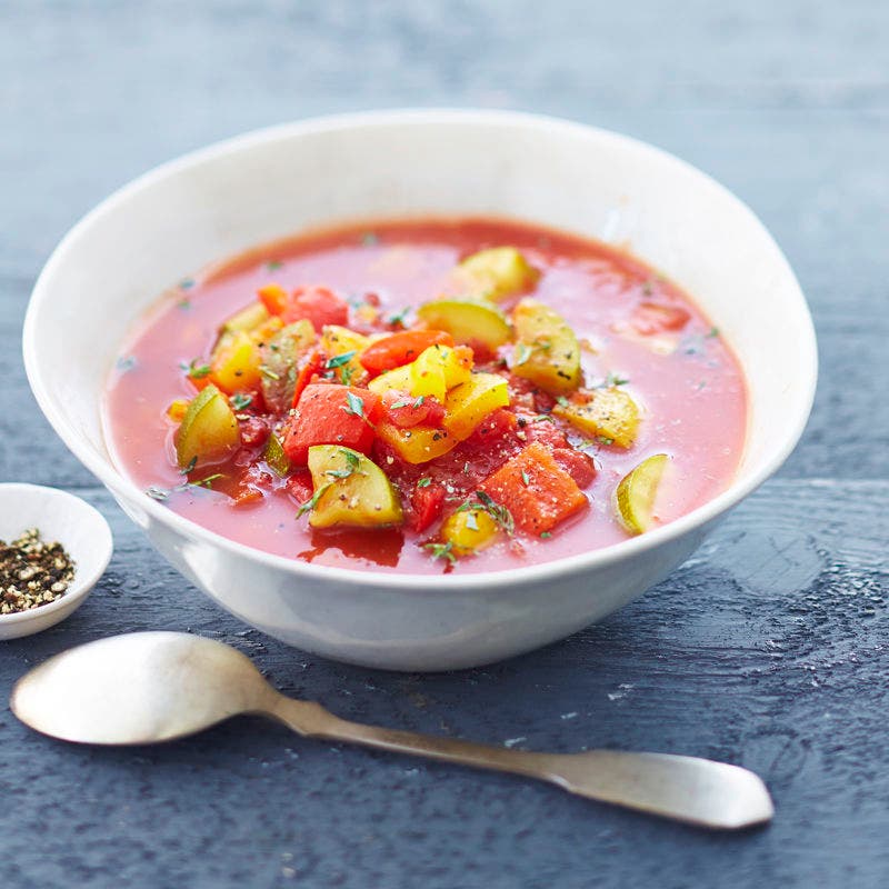0-Punkte-Ratatouillesuppe