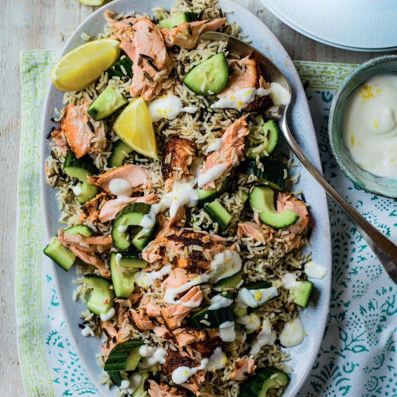 Foto van Rijstsalade met pittige zalm door WW