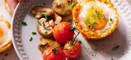Shellie's sweet potato hash and egg cups
