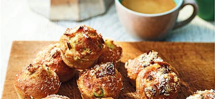 Spring onion & bacon mini muffins