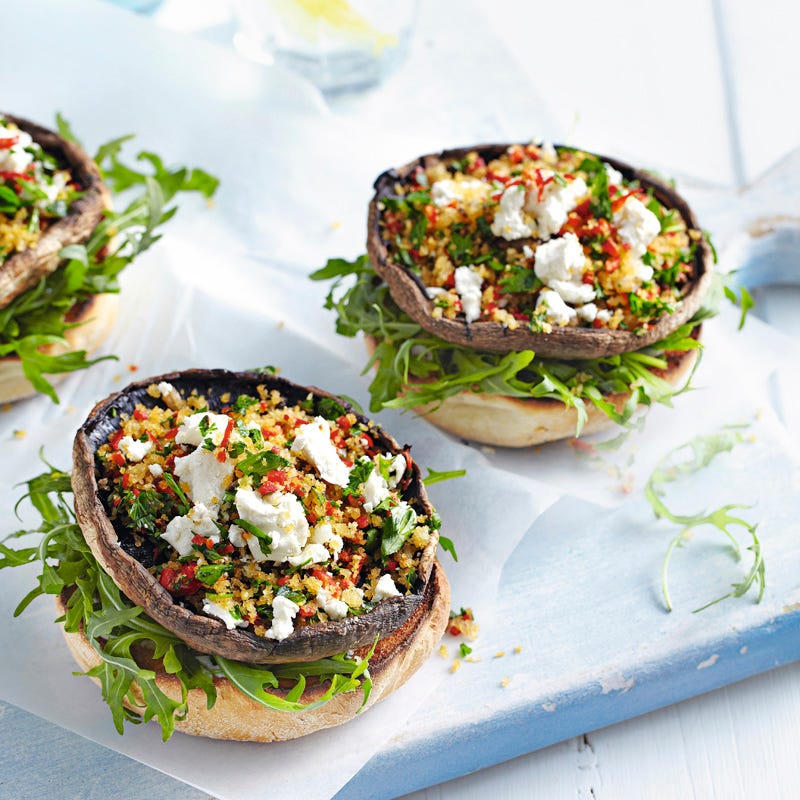 Gefüllte Champignons