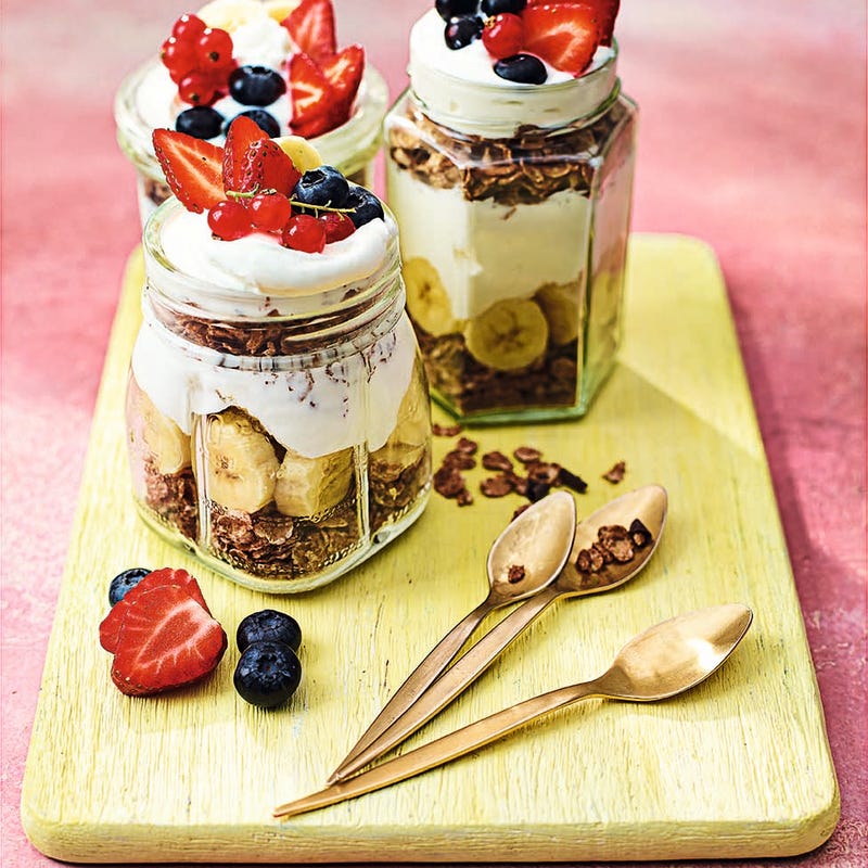 Photo of Banana & berry & cereal pots by WW