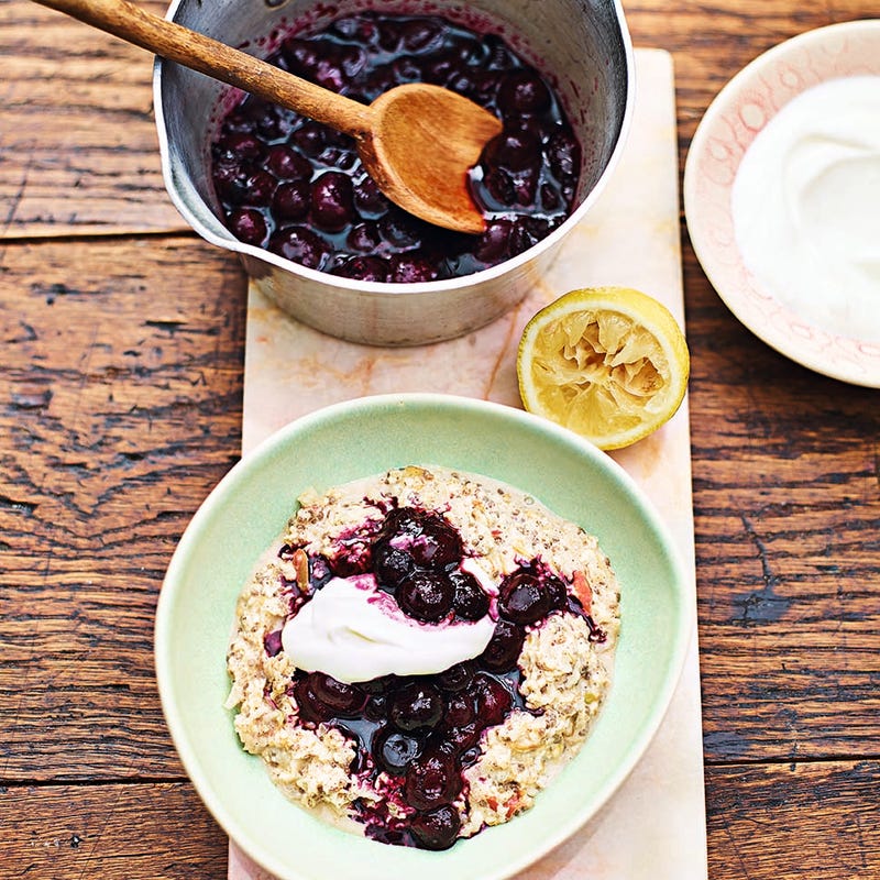 Photo of Chia & coconut Bircher muesli with blueberry compote by WW