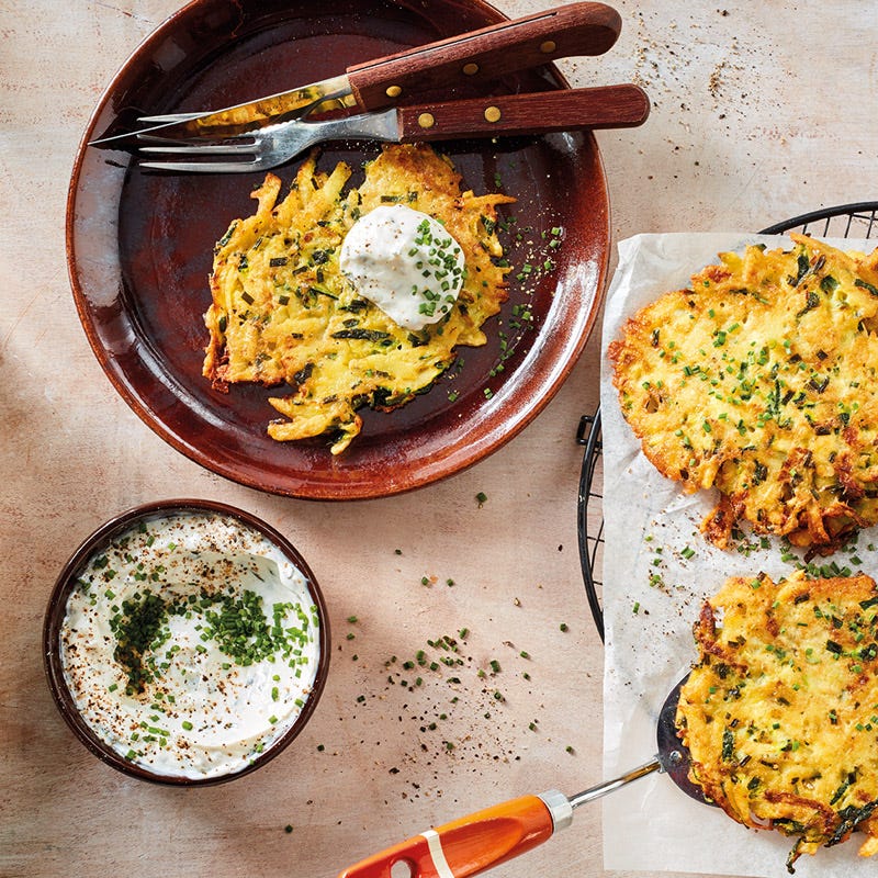 Zucchini-Kartoffel-Puffer