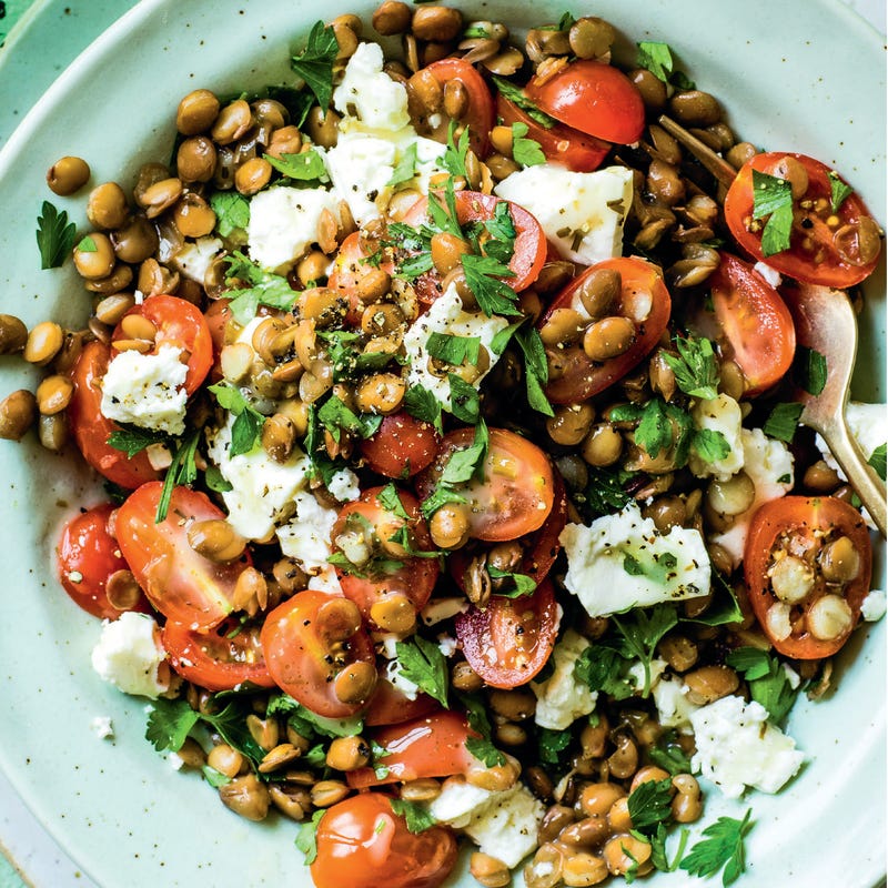 Foto van Linzensalade met tomaat & feta door WW