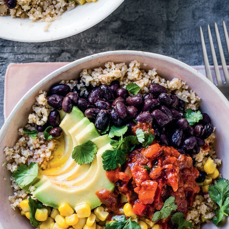 Foto van Burritobowl met bloemkoolrijst door WW