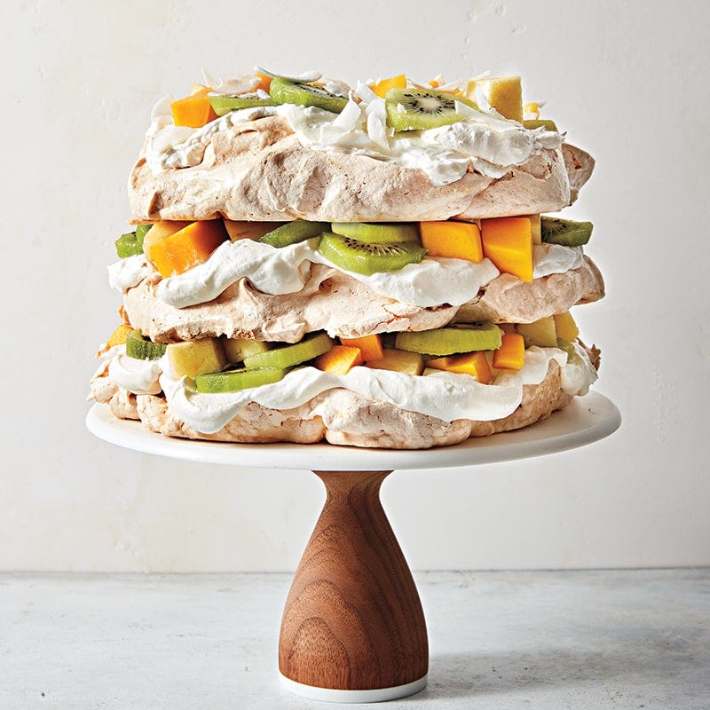 Tropical pavlova layer cake
