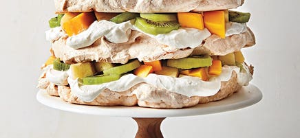 Tropical pavlova layer cake