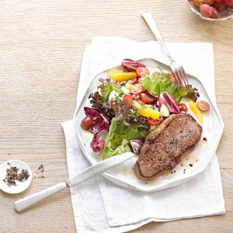 Rindsplätzli mag Salat