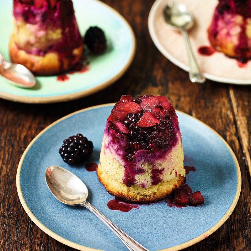 Photo of Apple & blackberry sponge puddings by WW