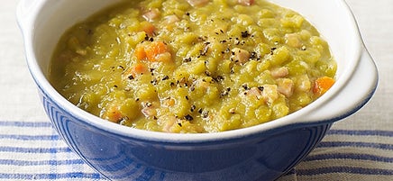 Split pea soup with bacon