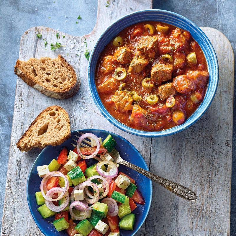 Mediterraner Rinderschmortopf