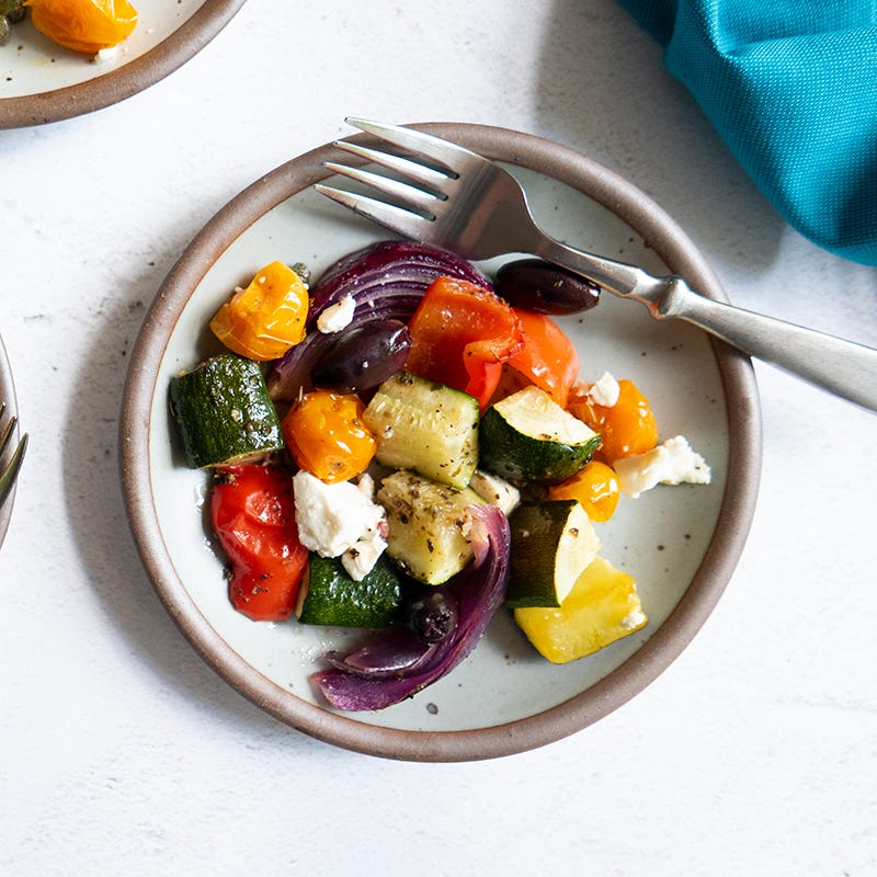 Roasted Greek salad