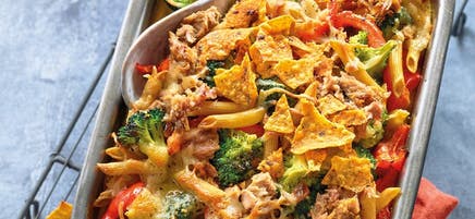 Gratin de penne au thon