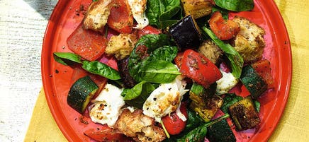 Italian-style pesto salad