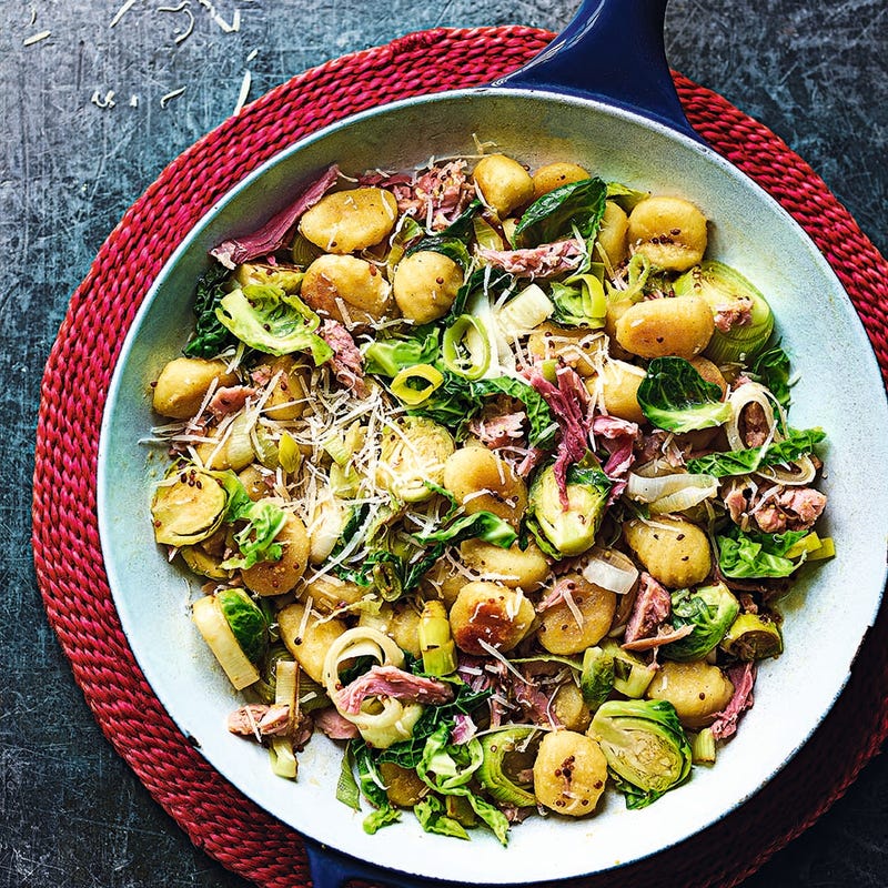 Photo of Crispy gnocchi with ham hock & shredded greens by WW