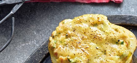 Ofenkartoffeln mit Schinken-Käse-Topping