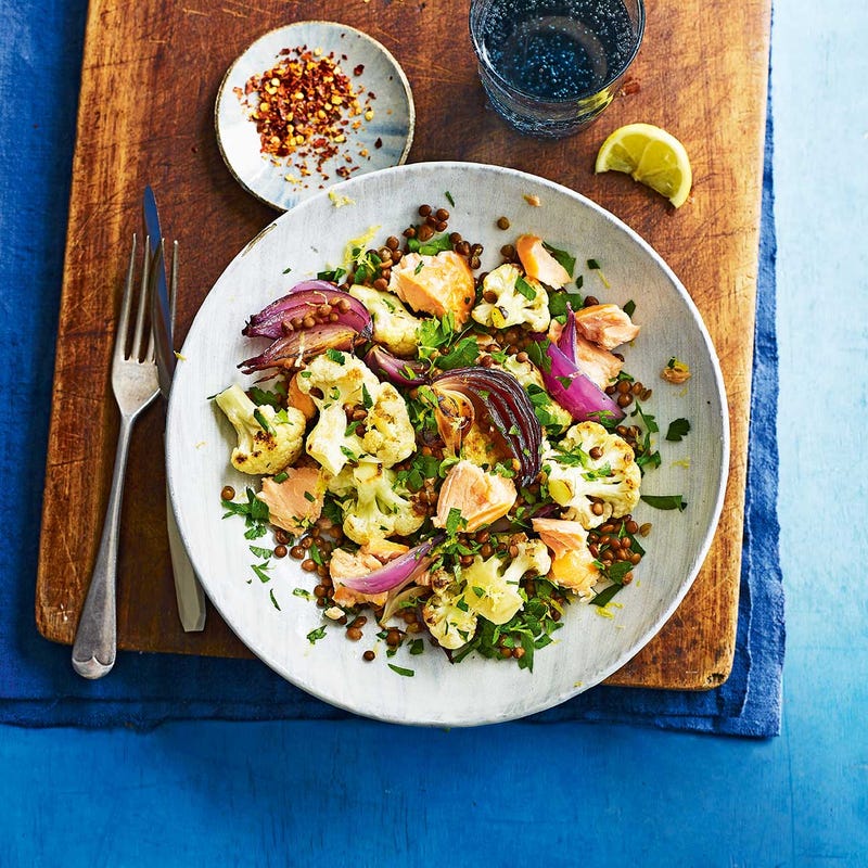 Photo of One pan cauliflower & salmon by WW