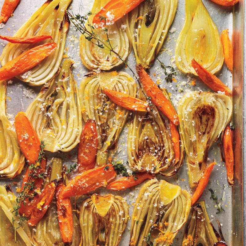 Fenouil et carottes au four