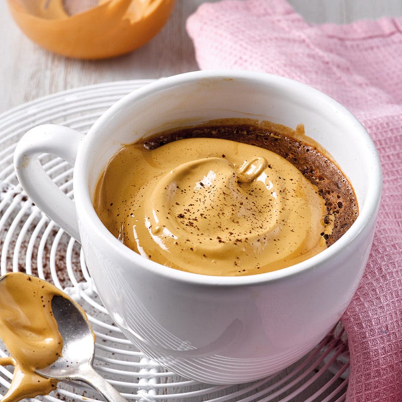 Schokomops mit Dalgona-Kaffee-Creme