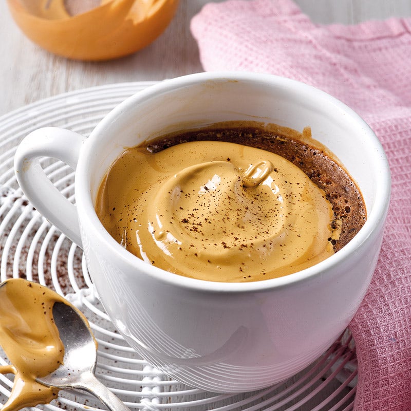 Schokomops mit Dalgona-Kaffee-Creme