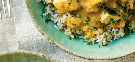 Thaise curry met flespompoen & tofu