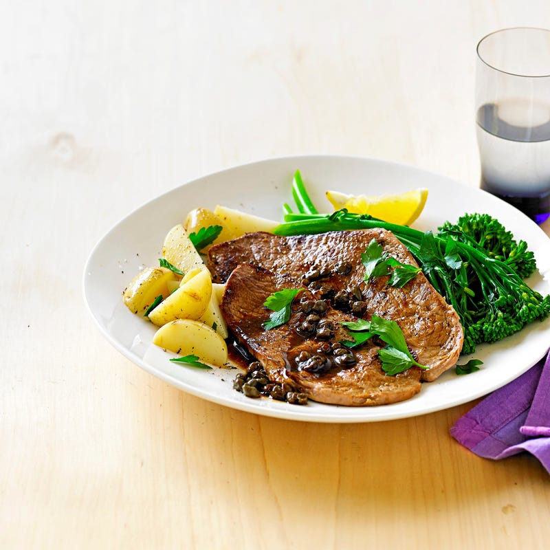 Foto van Kalfslapjes met kappertjes & citroen door WW