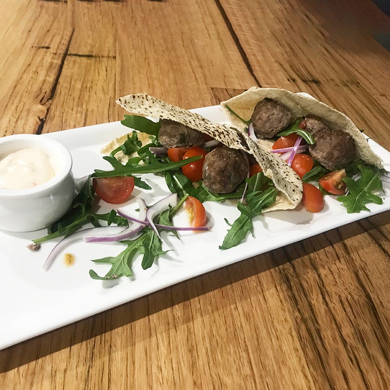 Julie’s sticky hoisin meatballs with rice