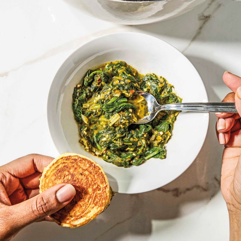 Spinach callaloo