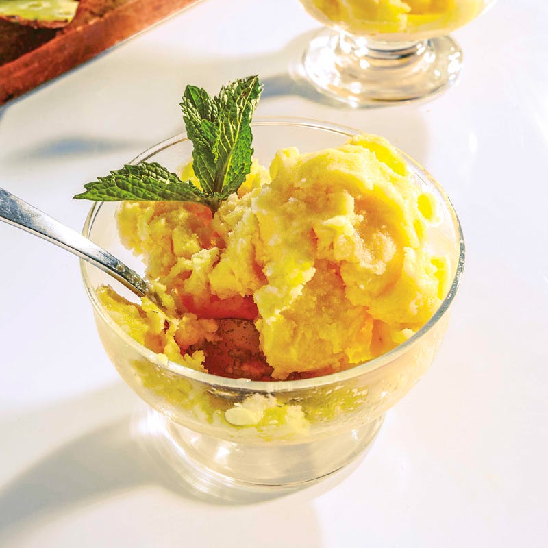 Pineapple sorbet