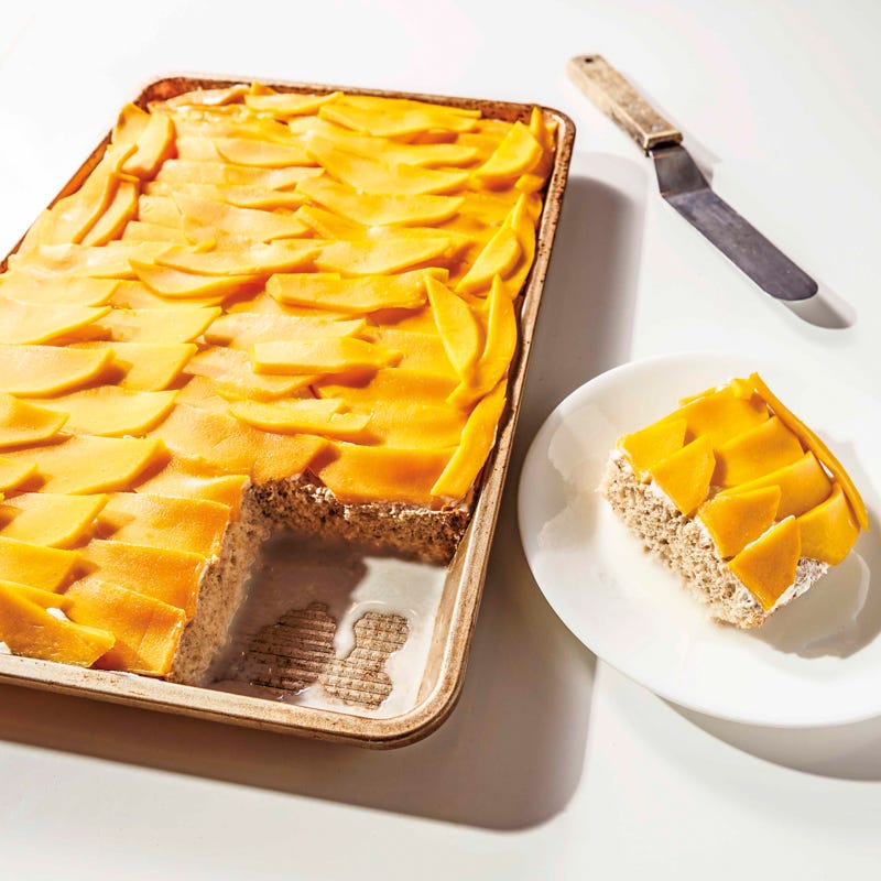 Coconut milk rum cake