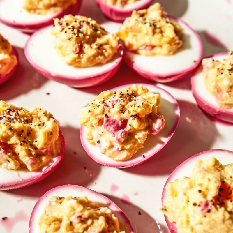 Pickled deviled eggs