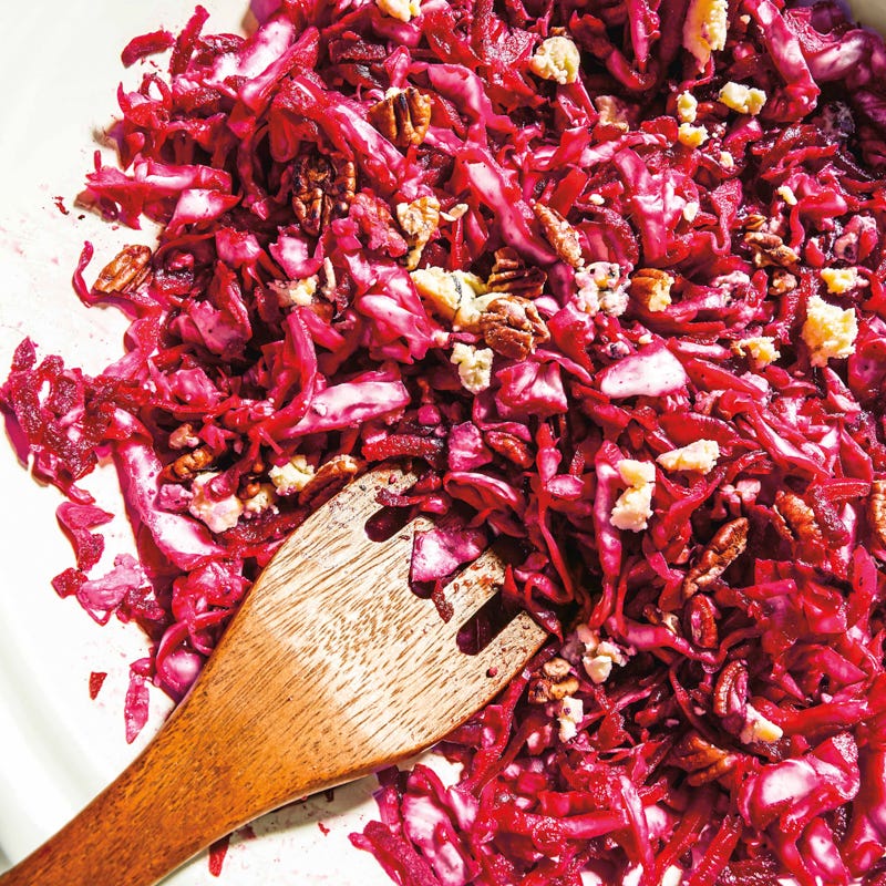 Pink & blue slaw