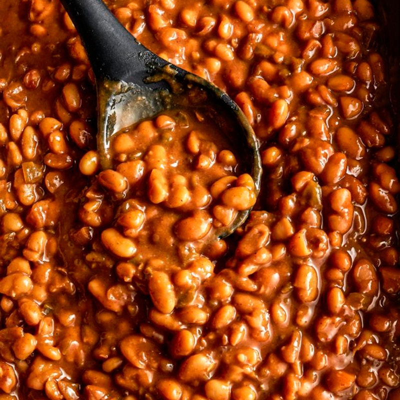 Maple baked beans
