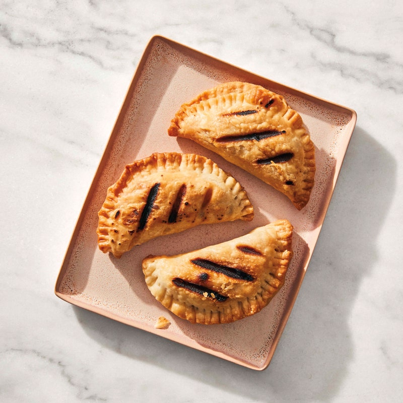 Grilled apple pies