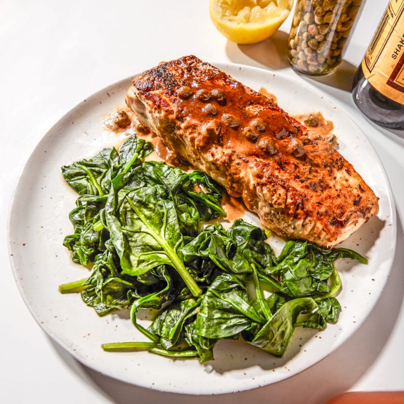 Halibut with Creole meunière sauce