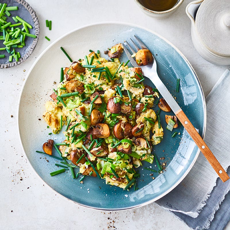 Schnelles Champignonrührei