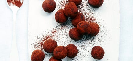 Chocolade-sinaasappeltruffels