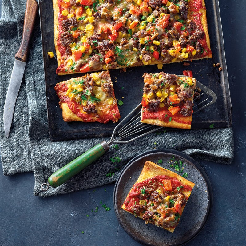 Schnelle Tatarpizza