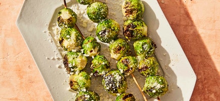 Grilled Brussels Sprout Skewers